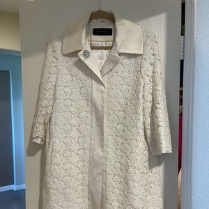 Elie Tahiti Off White Lace Coat